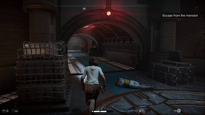 Escape through the only open rooms, fighting waves of guards along the way - Star Wars Outlaws: Beginnings - walkthrough - Canto Bight - Star Wars Outlaws Guide
