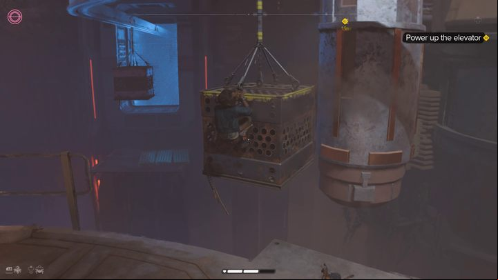 After activating the transport line, climb up one level and grab one of the ing boxes - Star Wars Outlaws: Legacy - walkthrough - Epilogue - Star Wars Outlaws Guide