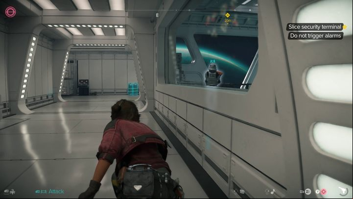 Your next destination is the terminal on the other side of the room full of Imperial soldiers - Star Wars Outlaws: Truth - walkthrough - Epilogue - Star Wars Outlaws Guide