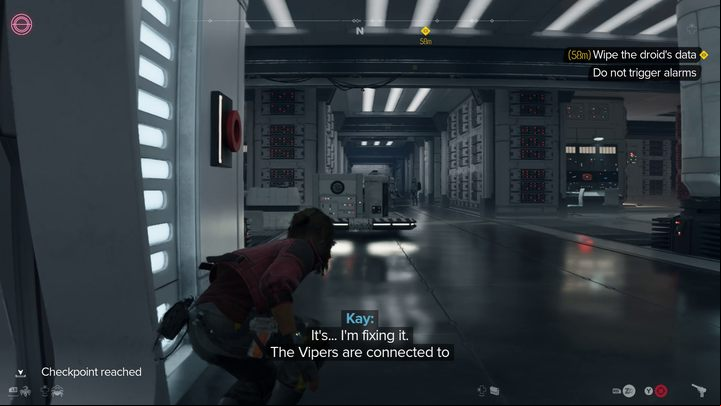 Continue your journey until you reach a large room full of Imperials - Star Wars Outlaws: Truth - walkthrough - Epilogue - Star Wars Outlaws Guide