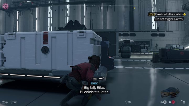 After the cut-scene, you'll be dropped directly onto the Empire's space station - Star Wars Outlaws: Truth - walkthrough - Epilogue - Star Wars Outlaws Guide
