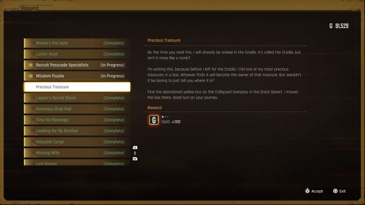 1 - Stellar Blade: How to reach the Precious Treasure in the Great Desert? - Puzzles - Stellar Blade Guide