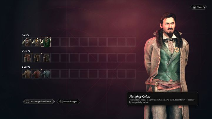 We have described Wiktor's new outfits in more detail on the FAQ page How to change Wiktor's appearance - The Thaumaturge: The Tailors Dilemmas - Side quests - The Thaumaturge Guide