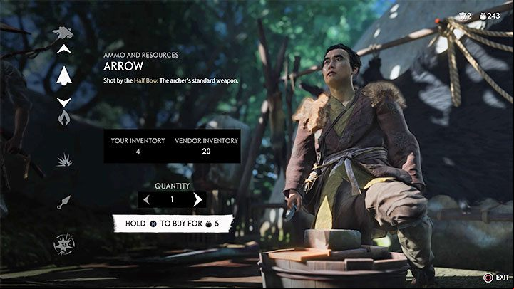 The second method involves buying arrows from a trapper - Ghost of Tsushima: Where to find bow? - Character development and equipment - Ghost of Tsushima Guide, Walkthrough