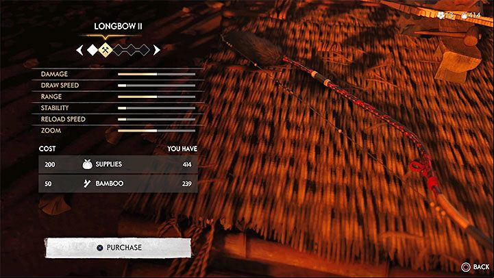 To upgrade bows, visit a Bowyer - Ghost of Tsushima: Where to find bow? - Character development and equipment - Ghost of Tsushima Guide, Walkthrough