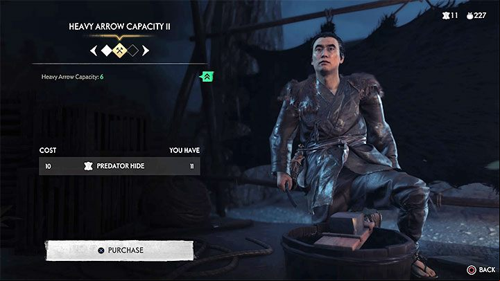 Jin can only carry a limited number of arrows - Ghost of Tsushima: Where to find bow? - Character development and equipment - Ghost of Tsushima Guide, Walkthrough
