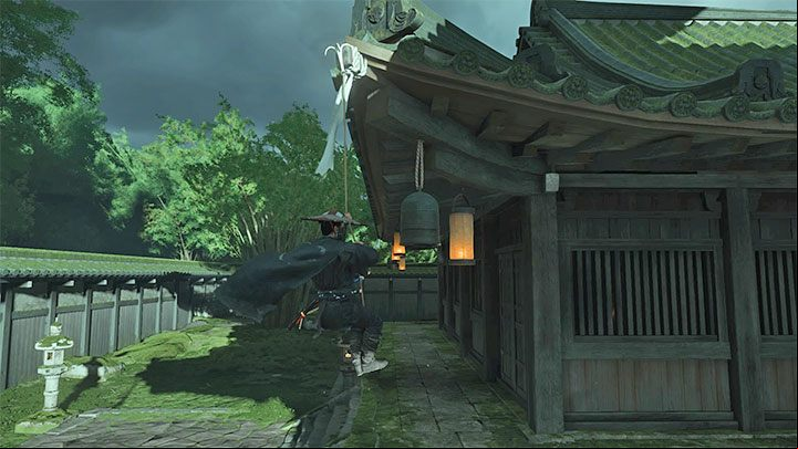 A third use is grappling the edges of the roofs of buildings - Ghost of Tsushima: How to get Grapple Hook? - Character development and equipment - Ghost of Tsushima Guide, Walkthrough