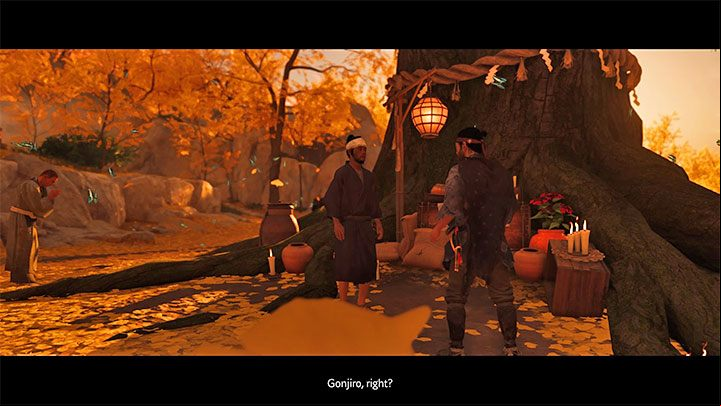 After you reach the Golden Temple for the first time, talk to one of the NPCs who will explain the mechanics of receiving gifts - Ghost of Tsushima: How to get gifts? - World exploration - Ghost of Tsushima Guide, Walkthrough