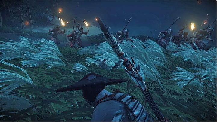 Move towards the meeting spot with Kenji - you will encounter a few Mongol patrols searching the area - Ghost of Tsushima: The Broken Blacksmith walkthrough - Act 1 - Ghost of Tsushima Guide, Walkthrough
