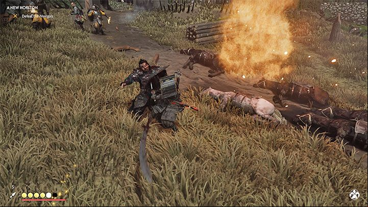After disposing of the enemies occupying the fort, retreat to the Fort Ito entrance gate - Ghost of Tsushima: A New Horizon walkthrough - Act 2 - Ghost of Tsushima Guide, Walkthrough