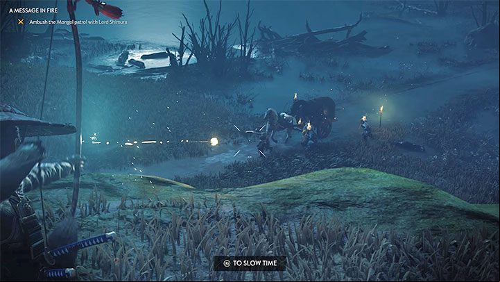 You and Shimura will reach a small hill adjacent to the road - Ghost of Tsushima: A Message In Fire walkthrough - Act 2 - Ghost of Tsushima Guide, Walkthrough