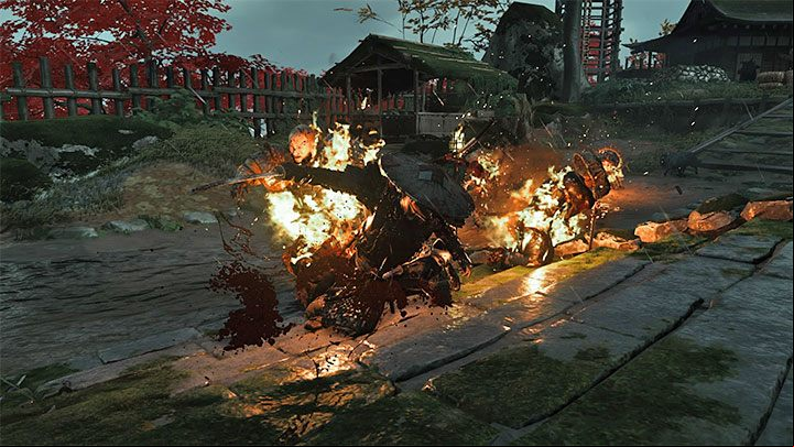 Start by following Yuna to the place where Jin was tortured - Ghost of Tsushima: A Reckoning in Blood walkthrough - Act 2 - Ghost of Tsushima Guide, Walkthrough