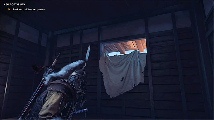 Reach the new shutter, which will allow you to enter the new part of the castle - Ghost of Tsushima: Heart of the Jito walkthrough - Act 3 - Ghost of Tsushima Guide, Walkthrough
