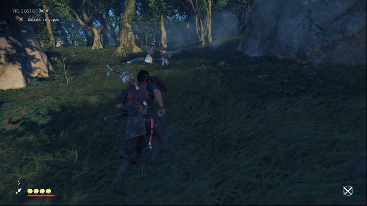 When you find out who attacked the trader, you will be attacked by Mongols - Ghost of Tsushima: The Cost of Iron walkthrough, Tales of Tsushima - Other tales - Ghost of Tsushima Guide, Walkthrough