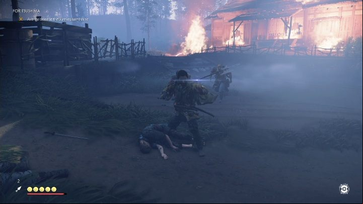 After talking to the woman, go to the first village - Ghost of Tsushima: For Tsushima walkthrough, Tales of Tsushima - Other tales - Ghost of Tsushima Guide, Walkthrough