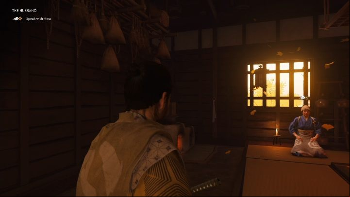 When you return to the place, you will see a destroyed house and a dead woman - Ghost of Tsushima: The Husband walkthrough, A Masako Tale - A Masako Tale - Ghost of Tsushima Guide, Walkthrough