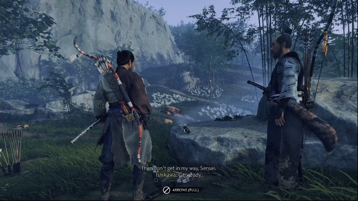 You and Ishikawa will go to a small camp - Ghost of Tsushima: The Way of the Bow walkthrough, An Ishikawa Tale - An Ishikawa Tale - Ghost of Tsushima Guide, Walkthrough