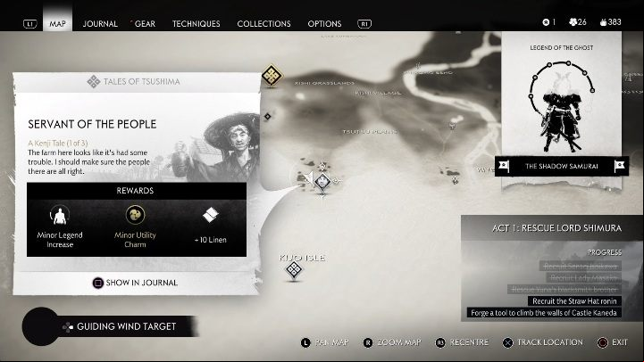 How to unlock: Complete The Broken Blacksmith main quest - Ghost of Tsushima: Servant of the People walkthrough, A Kenji Tale - A Kenji Tale - Ghost of Tsushima Guide, Walkthrough