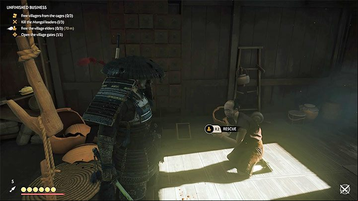 This is also the case for locations with hostages held by the Mongols - Ghost of Tsushima: Ghost style - Stealth - Basics - Ghost of Tsushima Guide, Walkthrough