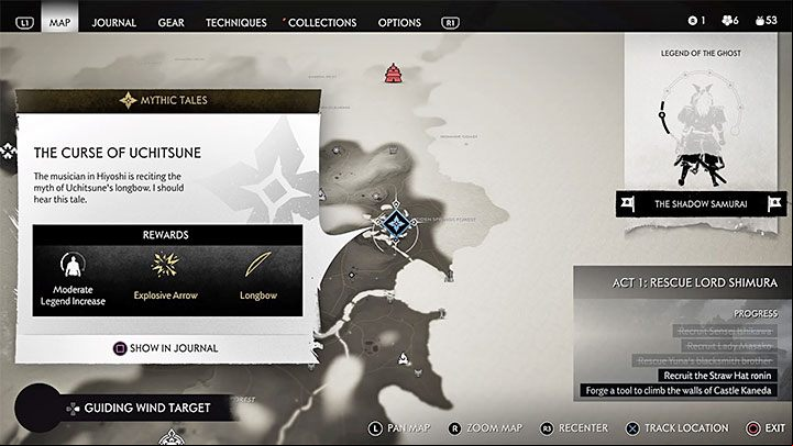 When you receive a new task, you can go to Jins journal and find out the rewards for completing it - Ghost of Tsushima: Tips and Tricks - Basics - Ghost of Tsushima Guide, Walkthrough