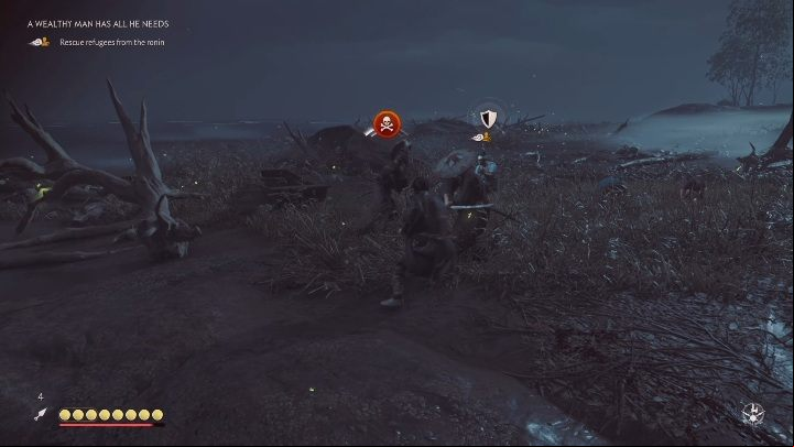 After wiping out all opponents, head to the beach - Ghost of Tsushima: A Wealthy Man Has All He Needs walkthrough, Tales of Tsushima - Other tales - Ghost of Tsushima Guide, Walkthrough