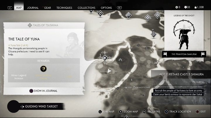 How to unlock: Complete The Ghosts from The Past main quest - Ghost of Tsushima: The Tale of Yuna walkthrough, A Yuna Tale - A Yuna Tale - Ghost of Tsushima Guide, Walkthrough