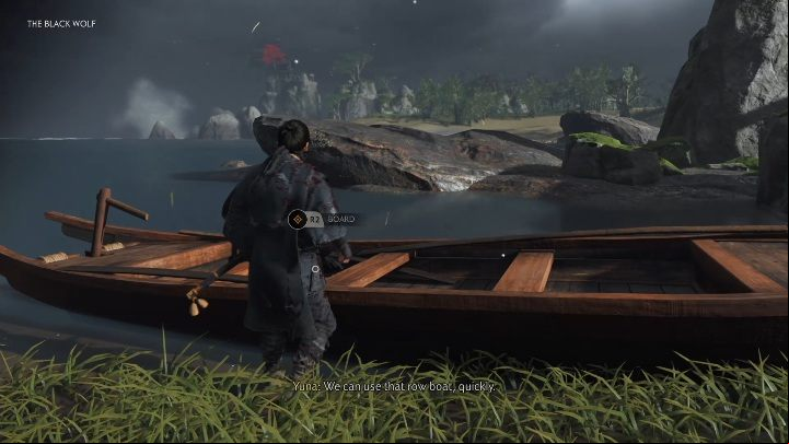 After you kill the Mongols, take over their boat and youll get to the enemy ship - Ghost of Tsushima: The Black Wolf walkthrough, A Yuna Tale - A Yuna Tale - Ghost of Tsushima Guide, Walkthrough