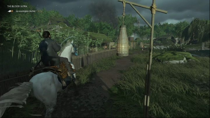 Speak with Norio - Ghost of Tsushima: The Blood Sutra walkthrough, A Norio Tale - A Norio Tale - Ghost of Tsushima Guide, Walkthrough