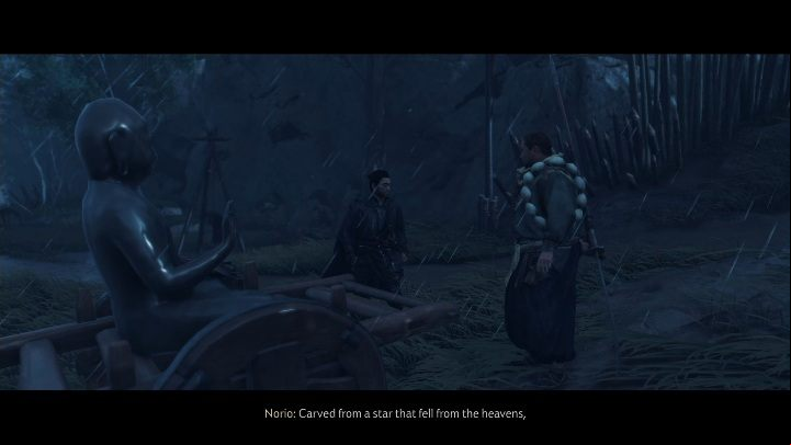 Once youve wiped out all enemy groups, your companion will find a statue - Ghost of Tsushima: The Cause of Suffering walkthrough, A Norio Tale - A Norio Tale - Ghost of Tsushima Guide, Walkthrough