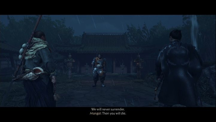 You will start this mission by fighting the Mongol messenger who came to the temple with unpleasant message - Ghost of Tsushima: The End of Suffering walkthrough, A Norio Tale - A Norio Tale - Ghost of Tsushima Guide, Walkthrough