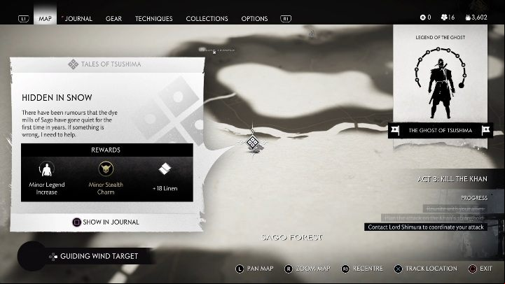 Where to start: Mill in Sago - Ghost of Tsushima: Hidden in Snow walkthrough, Tales of Tsushima - Other tales - Ghost of Tsushima Guide, Walkthrough