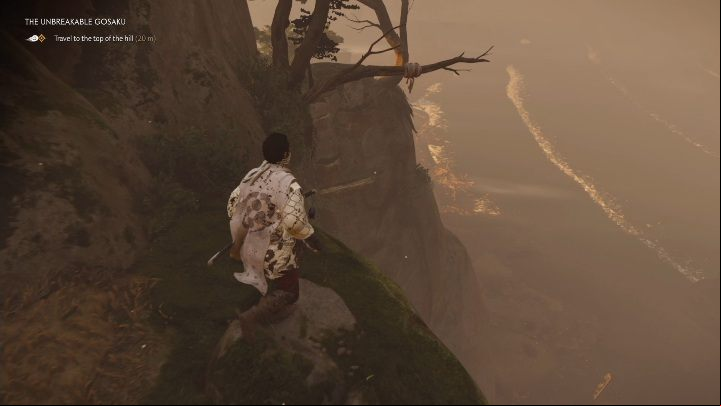 Climb to the top to complete the task and get the reward - Ghost of Tsushima: The Unbreakable Gosaku walkthrough, Mythical Tales - Mythic Tales - Ghost of Tsushima Guide, Walkthrough