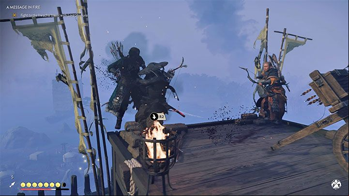 After making enough progress, you will start encountering elite archers - Ghost of Tsushima: Samurai style - Direct combat - Basics - Ghost of Tsushima Guide, Walkthrough