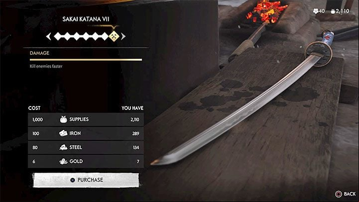 To make each enhancement you need supplies and crafting materials - Ghost of Tsushima: How to unlock The Perfect Storm? - Trophy guide - Ghost of Tsushima Guide, Walkthrough