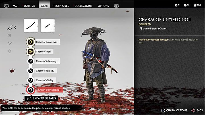 Charms are items that provide various ive bonuses to the stats of main character - Ghost of Tsushima: How to unlock A Charming Man? - Trophy guide - Ghost of Tsushima Guide, Walkthrough
