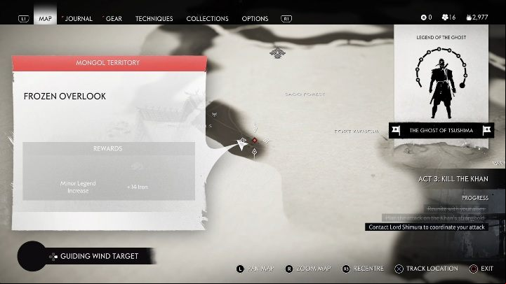 Location: Kamigata Falls - Ghost of Tsushima: Mongol Camps, Kamiagata Region secrets map - Kamiagata Region - Ghost of Tsushima Guide, Walkthrough