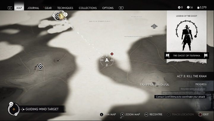 Location: Trappers House - Ghost of Tsushima: Mongol Camps, Kamiagata Region secrets map - Kamiagata Region - Ghost of Tsushima Guide, Walkthrough