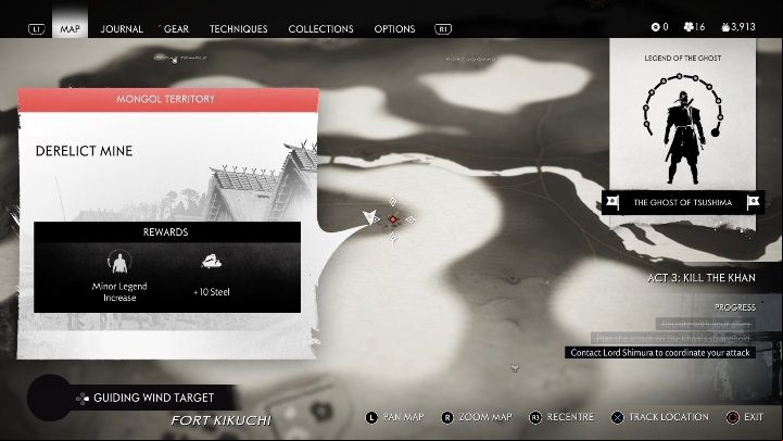 Location: Sago Forest - Ghost of Tsushima: Mongol Camps, Kamiagata Region secrets map - Kamiagata Region - Ghost of Tsushima Guide, Walkthrough