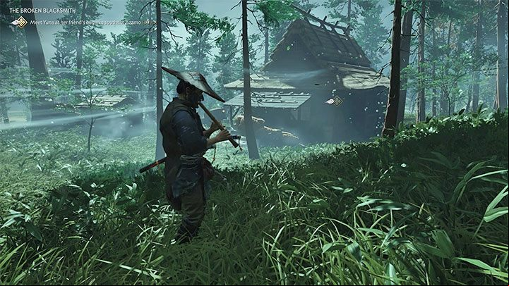 Make Jin can play the flute by swiping left on the touch - Ghost of Tsushima: What is playing the flute for? - World exploration - Ghost of Tsushima Guide, Walkthrough