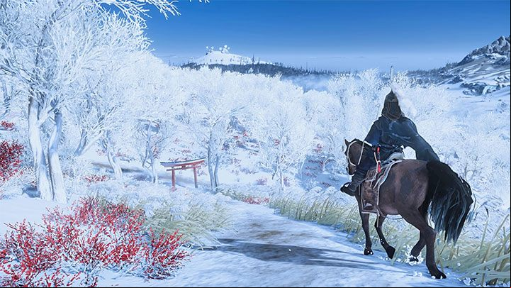 Hypothermia and freezing to death is a problem which you will encounter only during the third Tsushima region, that is, Kamiagata - Ghost of Tsushima: How not to freeze? - World exploration - Ghost of Tsushima Guide, Walkthrough
