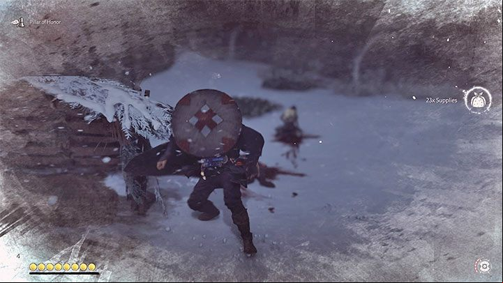 After your body temperature reaches a critical level, Jin will start to lose health points until he eventually dies from hypothermia - Ghost of Tsushima: How not to freeze? - World exploration - Ghost of Tsushima Guide, Walkthrough