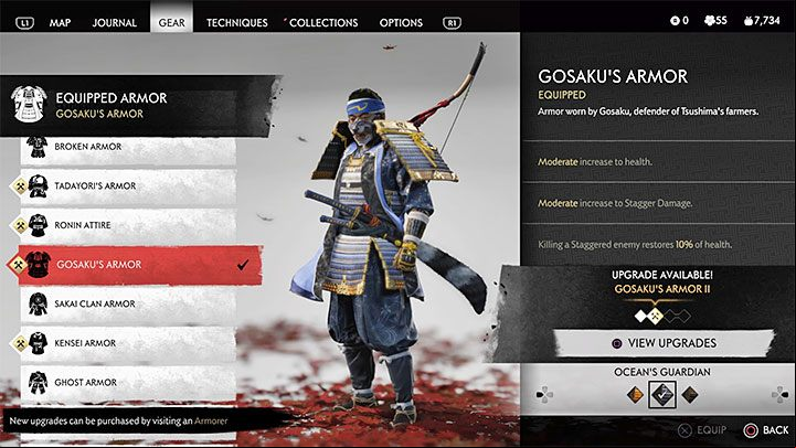 3) Gosakus Armor/Oceans Guardian - Ghost of Tsushima: Hoe to unlock Cooper Clan Cosplayer? - Trophy guide - Ghost of Tsushima Guide, Walkthrough