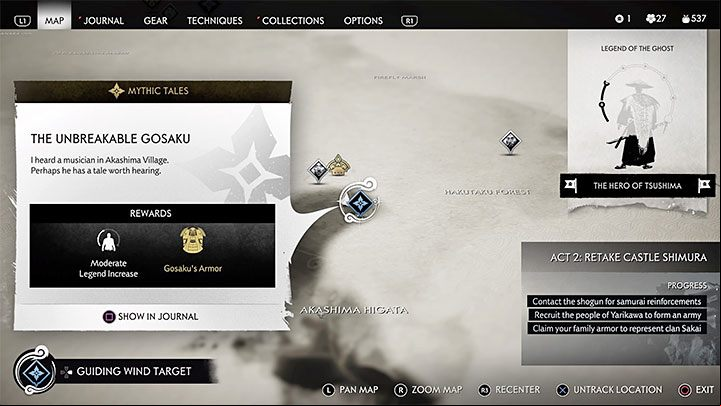 You get the armor by completing The Unbreakable Gosaku mythic tale - check out the walkthrough section - Ghost of Tsushima: Hoe to unlock Cooper Clan Cosplayer? - Trophy guide - Ghost of Tsushima Guide, Walkthrough