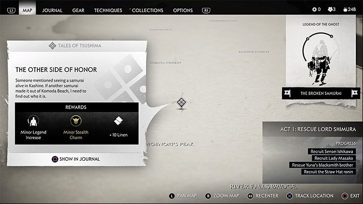 Quests from this category are marked white on the map - Ghost of Tsushima: All Tales of Tsushima side quests, list - Tales of Tsushima - Ghost of Tsushima Guide, Walkthrough