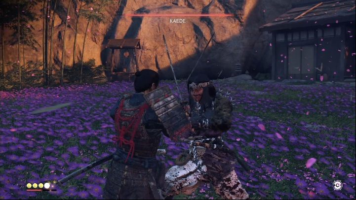Kaede will attack you when you get to the place pointed on the map - Ghost of Tsushima: How to beat Kaede? Video guide - Side quests - Ghost of Tsushima Guide, Walkthrough