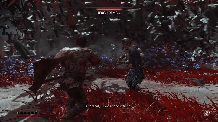 Your opponent wont be a threat if you know how to avoid attacks - Ghost of Tsushima: How to beat Tengu Demon? Video guide - Side quests - Ghost of Tsushima Guide, Walkthrough