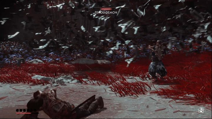 The bats can be the biggest problem of this fight - Ghost of Tsushima: How to beat Tengu Demon? Video guide - Side quests - Ghost of Tsushima Guide, Walkthrough