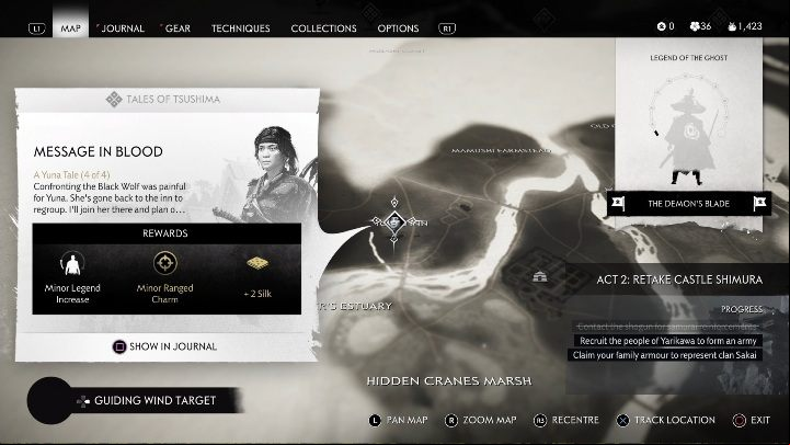 Message in Blood is the last side mission commissioned by Yuna - Ghost of Tsushima: How to beat Altan? Video guide - Side quests - Ghost of Tsushima Guide, Walkthrough
