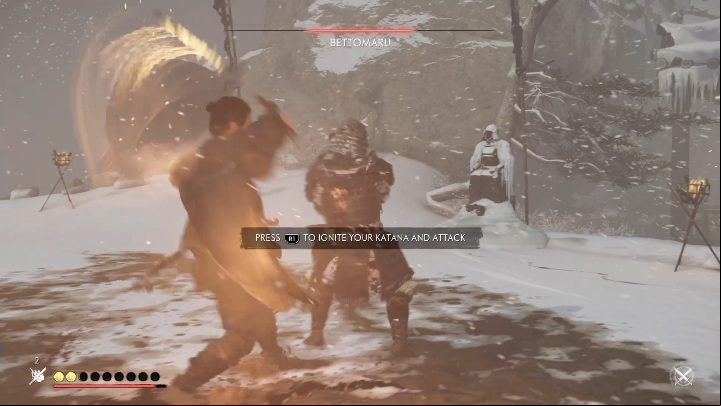 Bettomaru isnt much different from previous opponents - Ghost of Tsushima: How to beat Bettomaru? Video guide - Side quests - Ghost of Tsushima Guide, Walkthrough