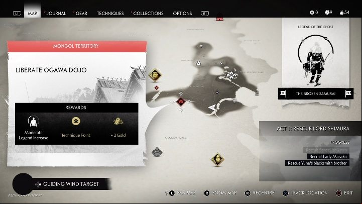 Location: Liberate Ogawa Dojo - Ghost of Tsushima: Mongol artifacts - secrets, missables, video guide - Secrets and collectibles - Ghost of Tsushima Guide, Walkthrough